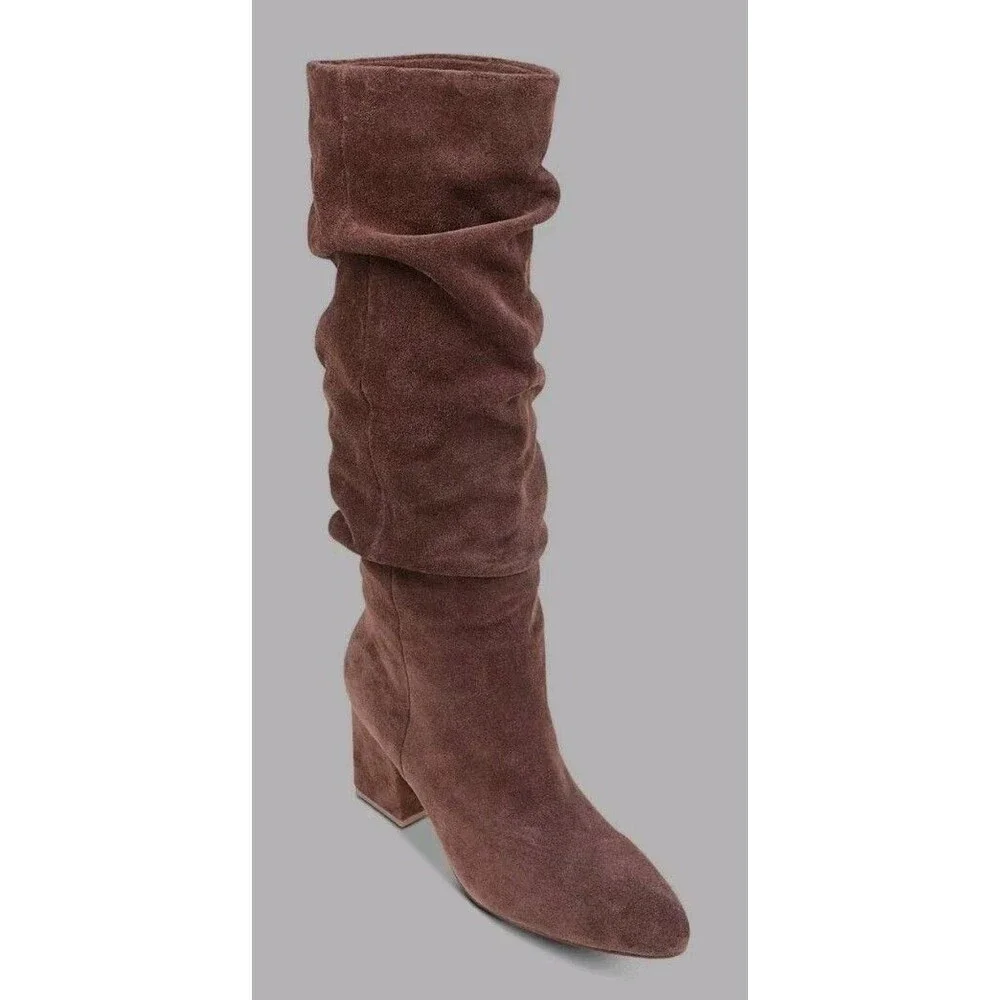 Splendid Women's Phoenix Knee High Boot Sz6.5 NEW Brown Suede Slouchy
